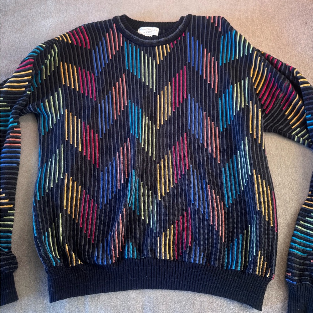 Vintage 90s Norm Thompson Retro Sweater - Picture 3 of 5